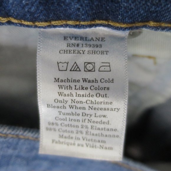 Everlane Cheeky Denim Shorts Size 33 - Picture 10 of 10